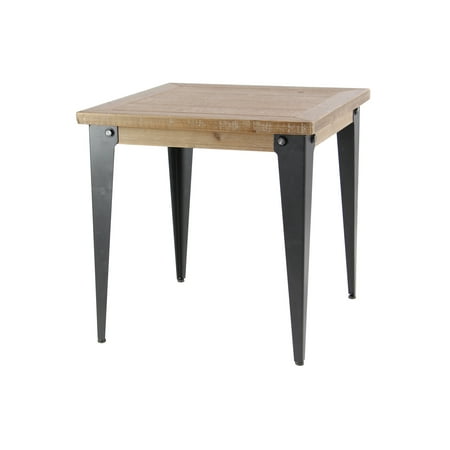 24 x 24 table end decmode rustic 24 inch square brown wood and metal accent table 24 x 24 table end decmode rustic 24 inch square brown wood and metal accent table